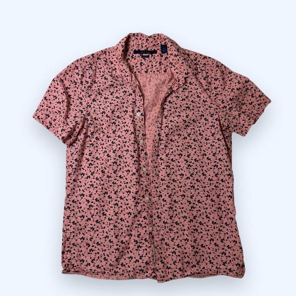 Perry Ellis Men's Short Sleeve Button Up Shirt